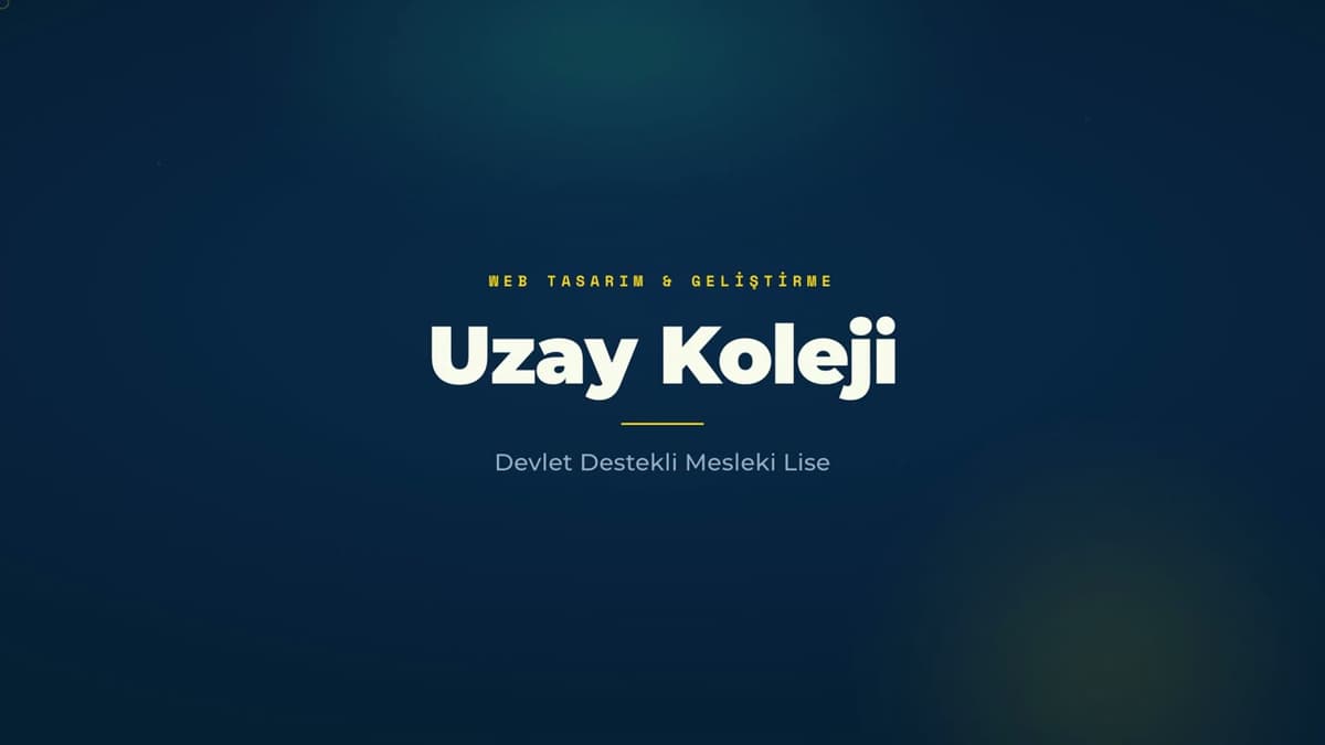 Uzay Koleji Website önizleme